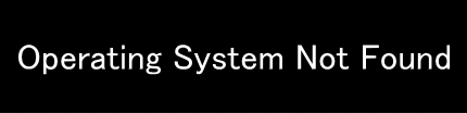 Operating System Not Found