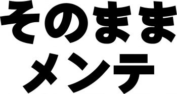 そのままメンテ