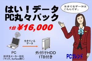 はい！データPC丸々パック